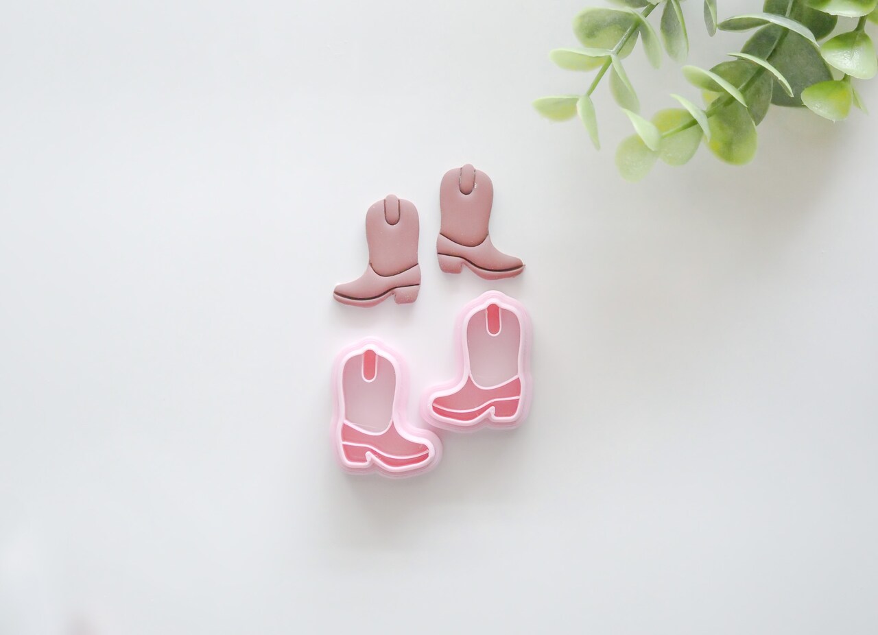 Cowboy Boots Polymer Clay Cutter Set – Western Earring Making Tools (Set of 2)